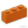 ブロック 1 x 3：[Dark Orange / ダークオレンジ]