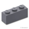 ブロック 1 x 3：[Dark Bluish Gray / ダークグレー]