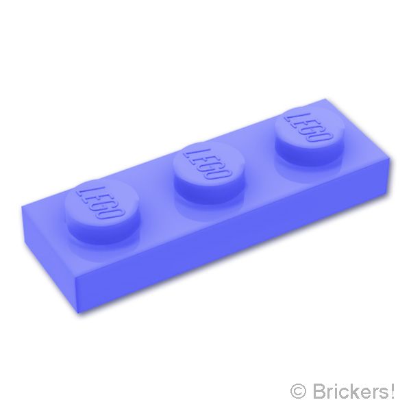 LEGO® パーツ 6602038 プレート 1 x 3：[Blue Violet / ブルーバイオレット] 3623-431 