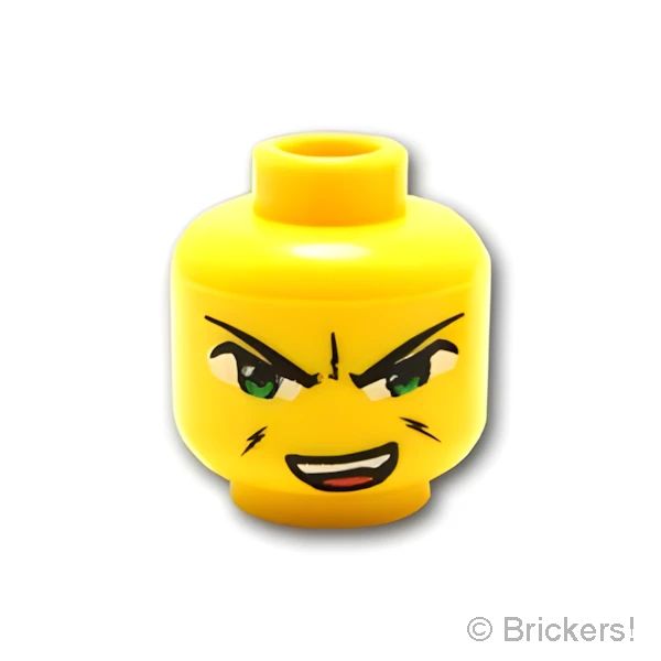 LEGO® パーツ 4290452 ミニフィグ デュアルヘッド - エクソ・フォース HA-YA-TO：[Yellow / イエロー] 3626pb0017-024 