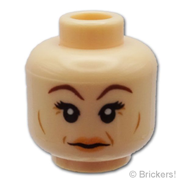 LEGO® パーツ 4638854 ミニフィグ デュアルヘッド - 目尻にしわ/怒り顔ハリー・ポッター：ナルシッサ）：[Light Nougat / ライトヌガー] 3626pb0590-283 