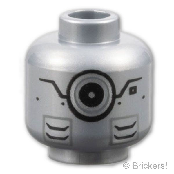 LEGO® パーツ 6215718 ミニフィグ デュアルヘッド - ニンジャゴー ゼン：[Flat Silver / フラットシルバー] 3626pb2029-179 
