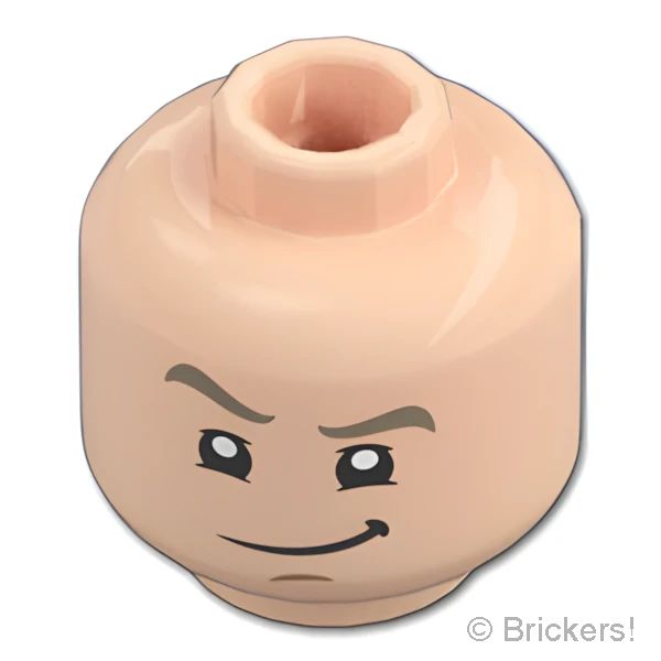 LEGO® パーツ 6491050 ミニフィグ デュアルヘッド - 信頼を得た顔 / 裏の顔：[Light Nougat / ライトヌガー] 3626pb3760-283 