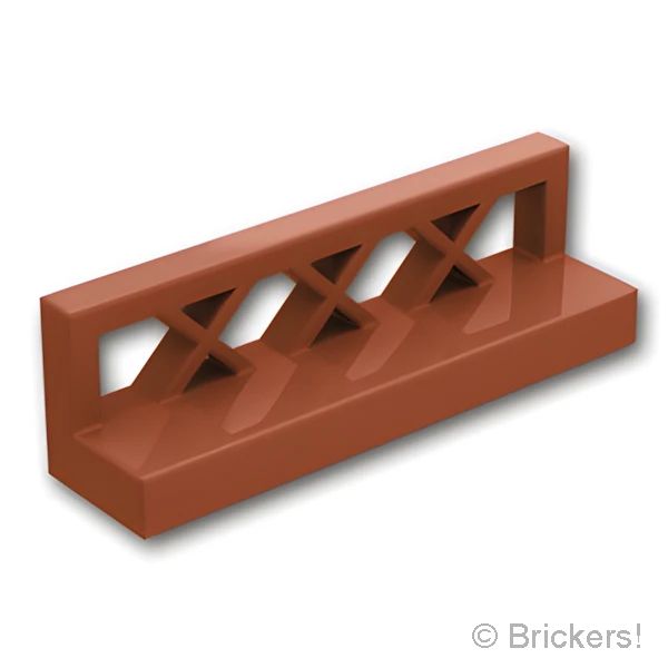 LEGO® パーツ 4211322/6052826/6192371 フェンス 1 x 4 x 1：[Reddish Brown / ブラウン] 3633-192 の商品ページ｜レゴ®パーツ バラ売りのブリッカーズ