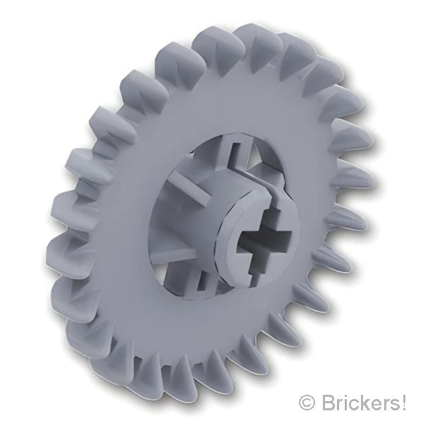 LEGO® パーツ 4211434 テクニック ギア トゥースクラウン - 24歯：[Light Bluish Gray / グレー] 3650b-194 