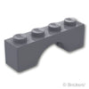 アーチ 1 x 4：[Dark Bluish Gray / ダークグレー]