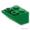 スロープ インバート 45° 2 x 2：[Green / グリーン]