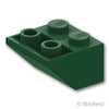 スロープ インバート 45° 2 x 2：[Dark Green / ダークグリーン]