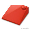 スロープ ダブル 33° 3 x 3 - コーナー：[Red / レッド]