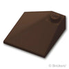 スロープ ダブル 33° 3 x 3 - コーナー：[Dark Brown / ダークブラウン]