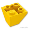 スロープ インバート ダブル 45° 2 x 2 - コーナー：[Yellow / イエロー]