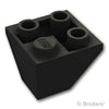 スロープ インバート ダブル 45° 2 x 2 - コーナー：[Black / ブラック]