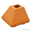 スロープ インバート ダブル 45° 2 x 2 - コーナー：[Dark Orange / ダークオレンジ]