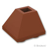 スロープ インバート ダブル 45° 2 x 2 - コーナー：[Reddish Brown / ブラウン]