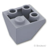 スロープ インバート ダブル 45° 2 x 2 - コーナー：[Light Bluish Gray / グレー]