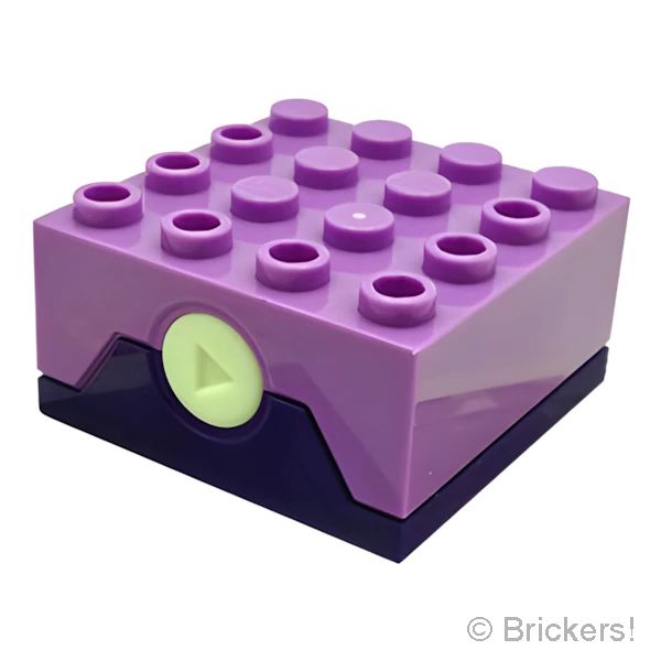 LEGO® パーツ 6432415 ブロック 4 x 4 エレクトリック サウンド - HP 組み分け帽子 31種ランダムボイス：[Dark Purple / ダークパープル] 3677c01-268 