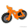 マウンテンバイク(自転車) - フラットシルバーホイール：[Orange / オレンジ]