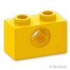 テクニック ブロック 1 x 2 - 1ホール：[Yellow / イエロー]