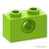 テクニック ブロック 1 x 2 - 1ホール：[Lime / ライム]