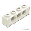 テクニック ブロック 1 x 4 - 3ホール：[White / ホワイト]