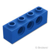 テクニック ブロック 1 x 4 - 3ホール：[Blue / ブルー]