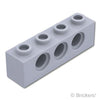 テクニック ブロック 1 x 4 - 3ホール：[Light Bluish Gray / グレー]