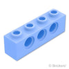テクニック ブロック 1 x 4 - 3ホール：[Bt,Lt Blue / ブライトライトブルー]