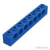 テクニック ブロック 1 x 8 - 7ホール：[Blue / ブルー]