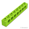 テクニック ブロック 1 x 8 - 7ホール：[Lime / ライム]