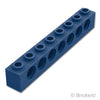 テクニック ブロック 1 x 8 - 7ホール：[Dark Blue / ダークブルー]
