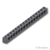テクニック ブロック 1 x 16 - 15ホール：[Dark Bluish Gray / ダークグレー]