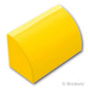 スロープ カーブ 1 x 2：[Yellow / イエロー]