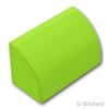 スロープ カーブ 1 x 2：[Lime / ライム]