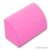 スロープ カーブ 1 x 2：[Bright Pink / ブライトピンク]