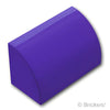 スロープ カーブ 1 x 2：[Dark Purple / ダークパープル]