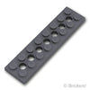 テクニック プレート 2 x 8 - 7ホール：[Dark Bluish Gray / ダークグレー]