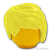 ミニフィグ ヘア - サイドパートショートヘア：[Bt,Lt Yellow / ブライトライトイエロー]