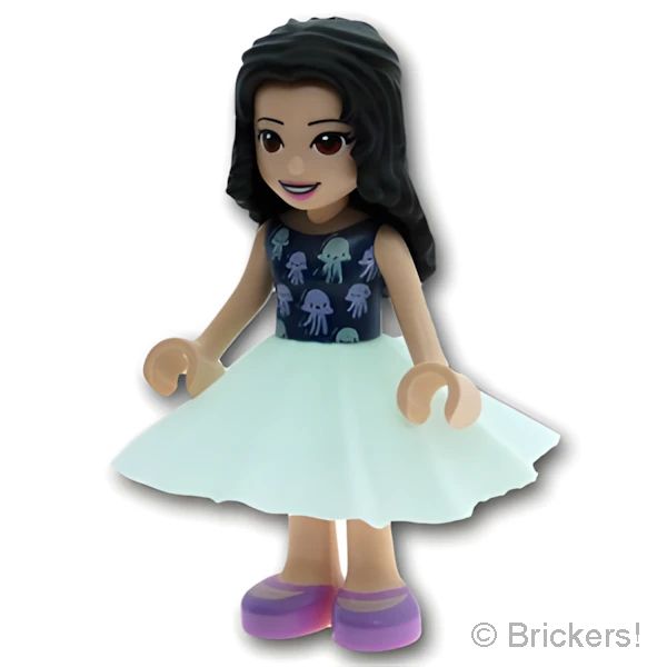 LEGO® パーツ 6253950 ミニドール ファブリック スカート：[Light Aqua / ライトアクア] 38159-323 