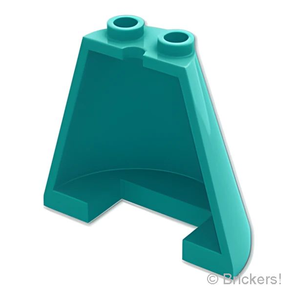 LEGO® パーツ 6560608 コーン ハーフ 4 x 2 x 3：[Dark Turquoise / ダークターコイズ] 38317-107 