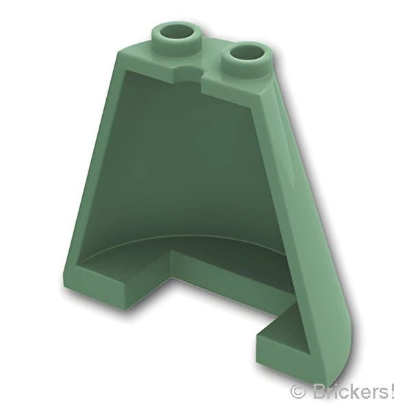 LEGO® パーツ 6351382 コーン ハーフ 4 x 2 x 3：[Sand Green / サンドグリーン] 38317-151 