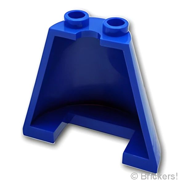 LEGO® パーツ 6503450 コーン ハーフ 4 x 2 x 3 - 三日月と星模様：[Blue / ブルー] 38317pb01-023 