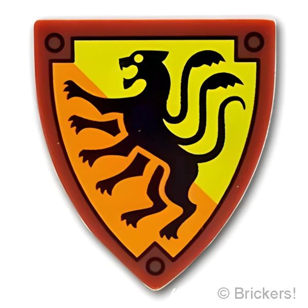 LEGO® パーツ 6477785 三角の盾 - D&D ディスプレイサービースト：[Reddish Brown / ブラウン] 3846pb070-192 
