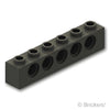 テクニック ブロック 1 x 6 - 5ホール：[Black / ブラック]
