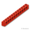 テクニック ブロック 1 x 12 - 11ホール：[Red / レッド]