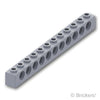 テクニック ブロック 1 x 12 - 11ホール：[Light Bluish Gray / グレー]