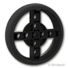 ホイール 56mm x 14mm - タイヤ一体成型 / 軸穴：[Black / ブラック]