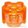 ブロック ラウンド 2 x 2：[Tr,Orange / トランスオレンジ]