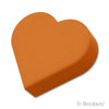 タイル ラウンド 1 x 1 - ハート：[Dark Orange / ダークオレンジ]