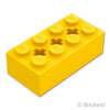テクニック ブロック 2 x 4 - 3軸穴：[Yellow / イエロー]