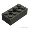 テクニック ブロック 2 x 4 - 3軸穴：[Black / ブラック]